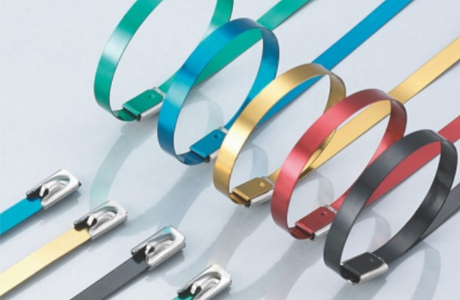 Stainless Steel Cable Tie (Polyester Coated)